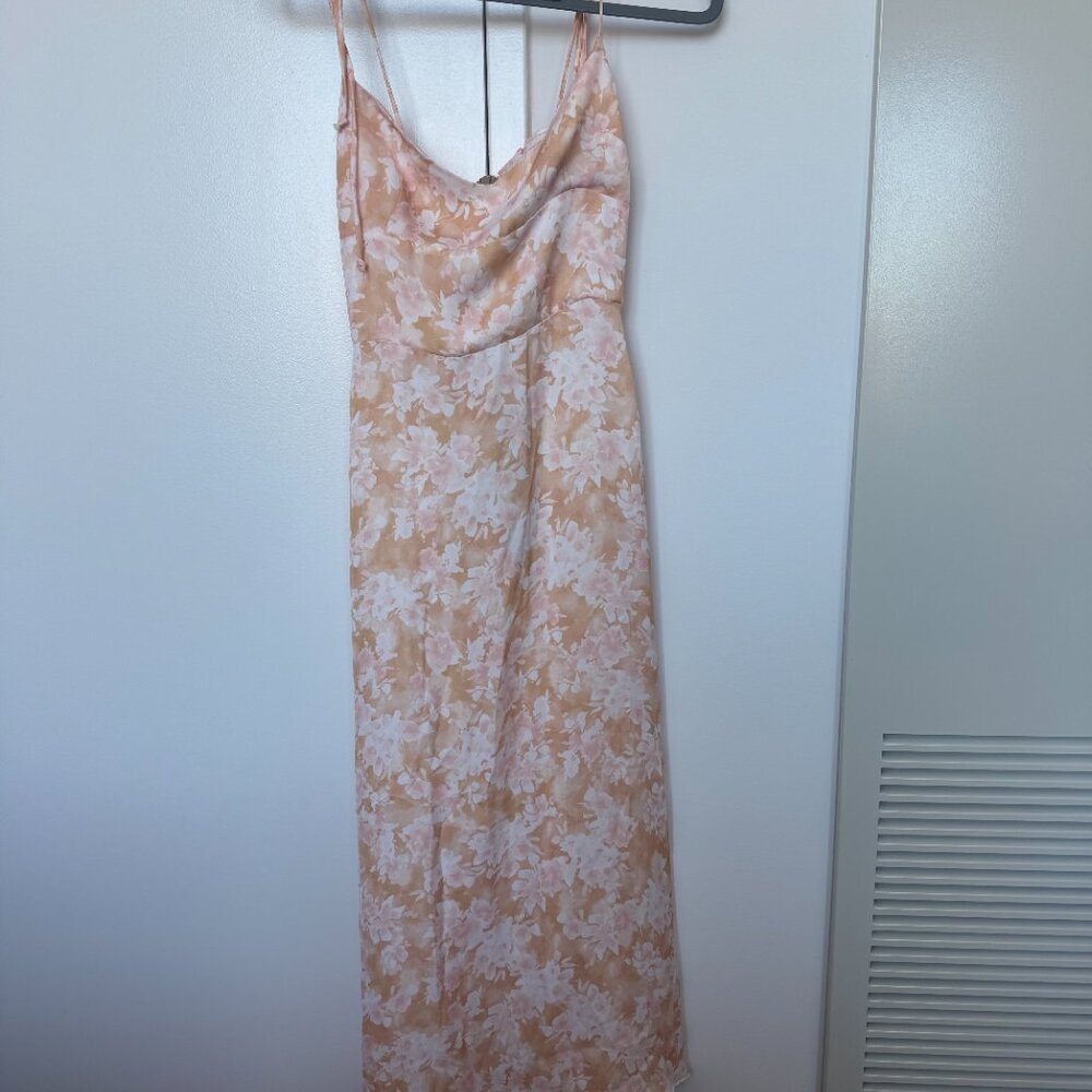 Resa Pink Floral Midi Dress